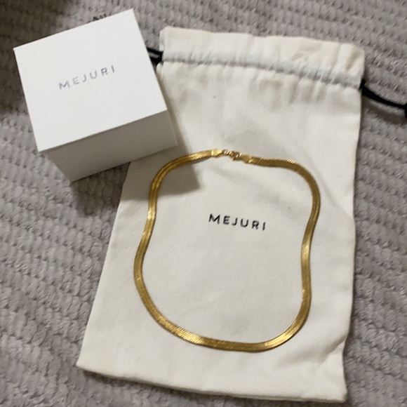 Mejuri Jewelry Mejuri Bold Gold Herringbone Necklace Poshmark